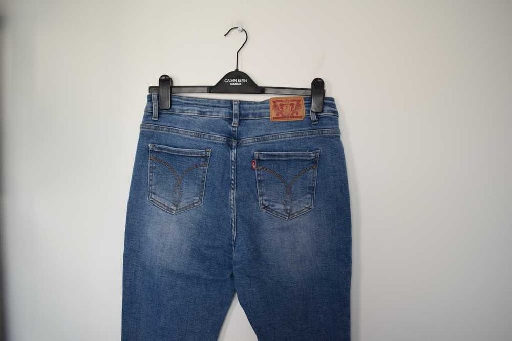 M.Sara premium spodnie mom wysoki stan jeansy 40 L damskie