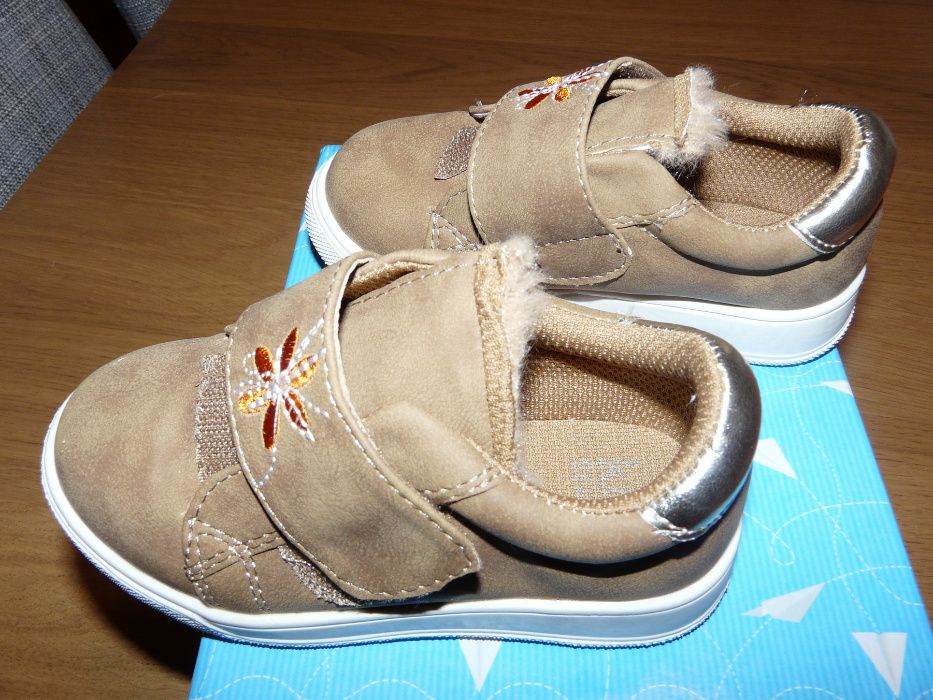 Warm Camel-colored Slippers, Size 25 – Used Once