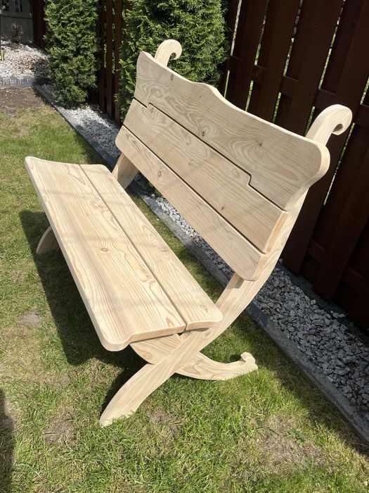 Ławka ogrodowa drewniana