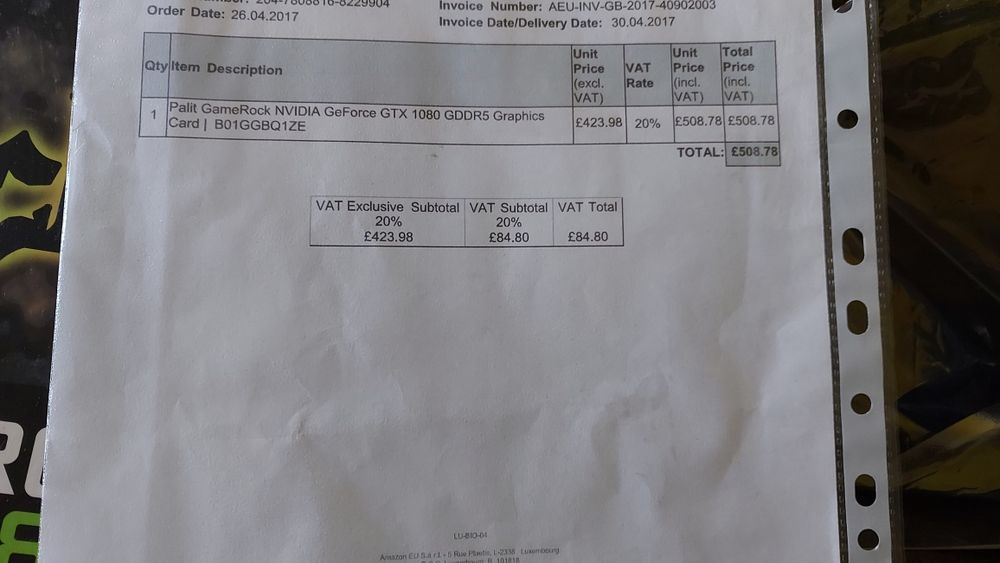 GTX 1080 Game Rock zadbana