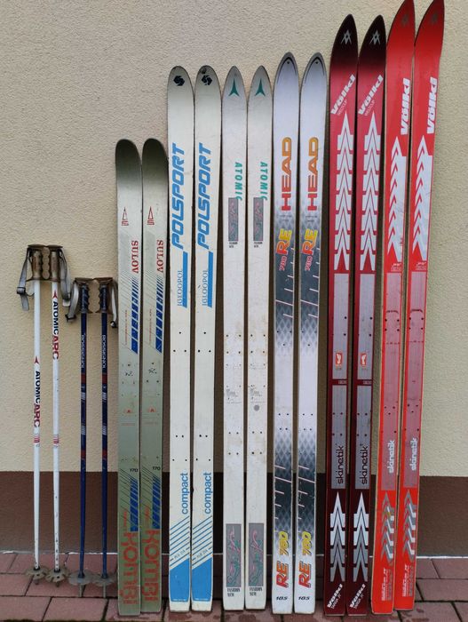 Narty używane  bez wiązadeł