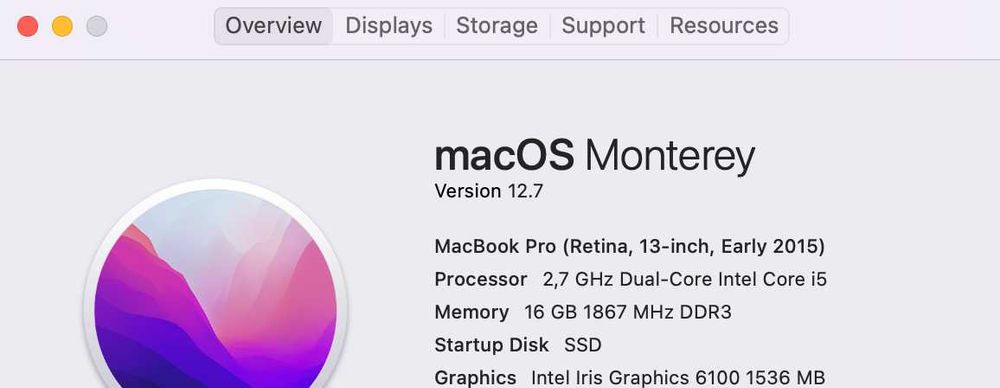 MacBook Pro (Retina, 13-inch, Early 2015)