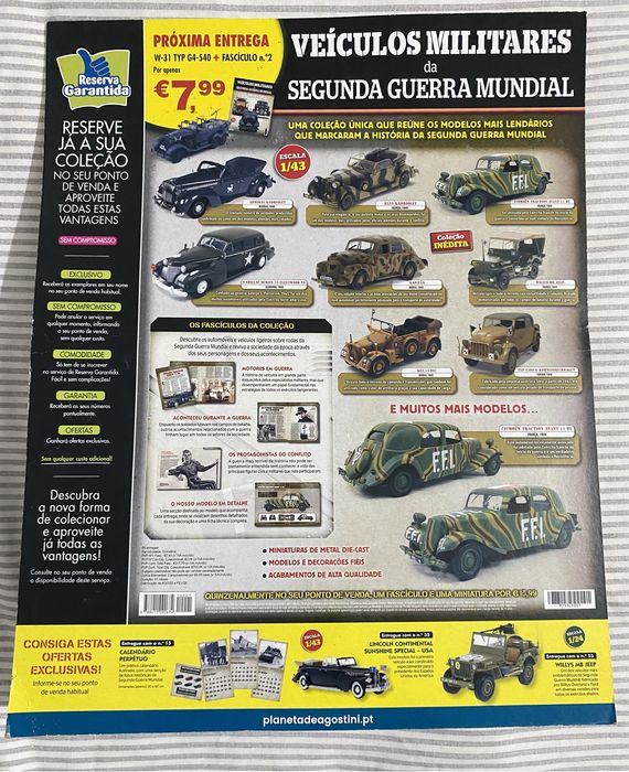 Fascículo + Veículo Militar da Segunda Guerra Mundial Citroen 11 BL