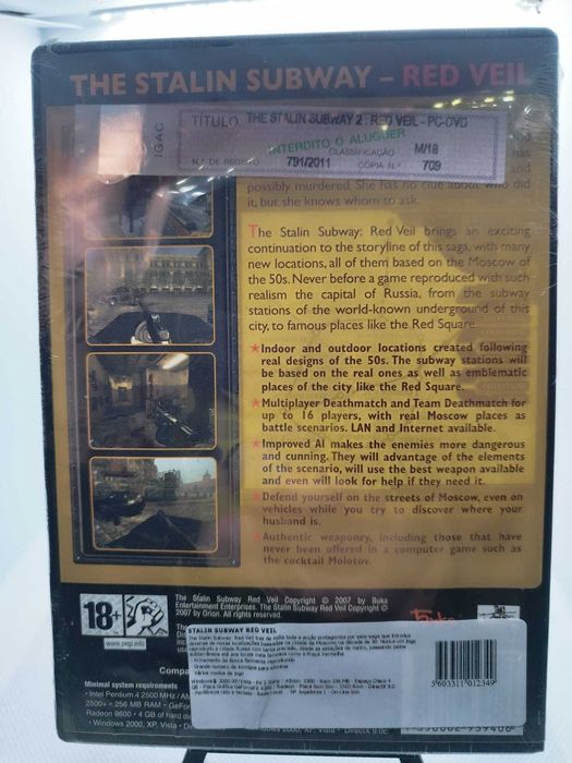 The Stalin Subway 2 Red Veil PC Sealed shrink wrap tear