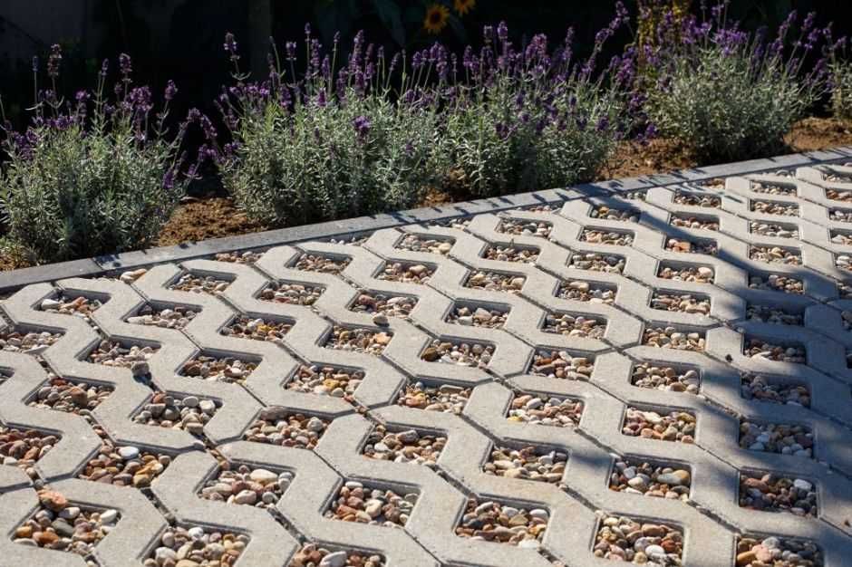 Płyta ażurowa Polbruk Meba 40x60x10 cm kolor szary