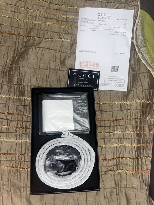 Carteira e cinto da gucci