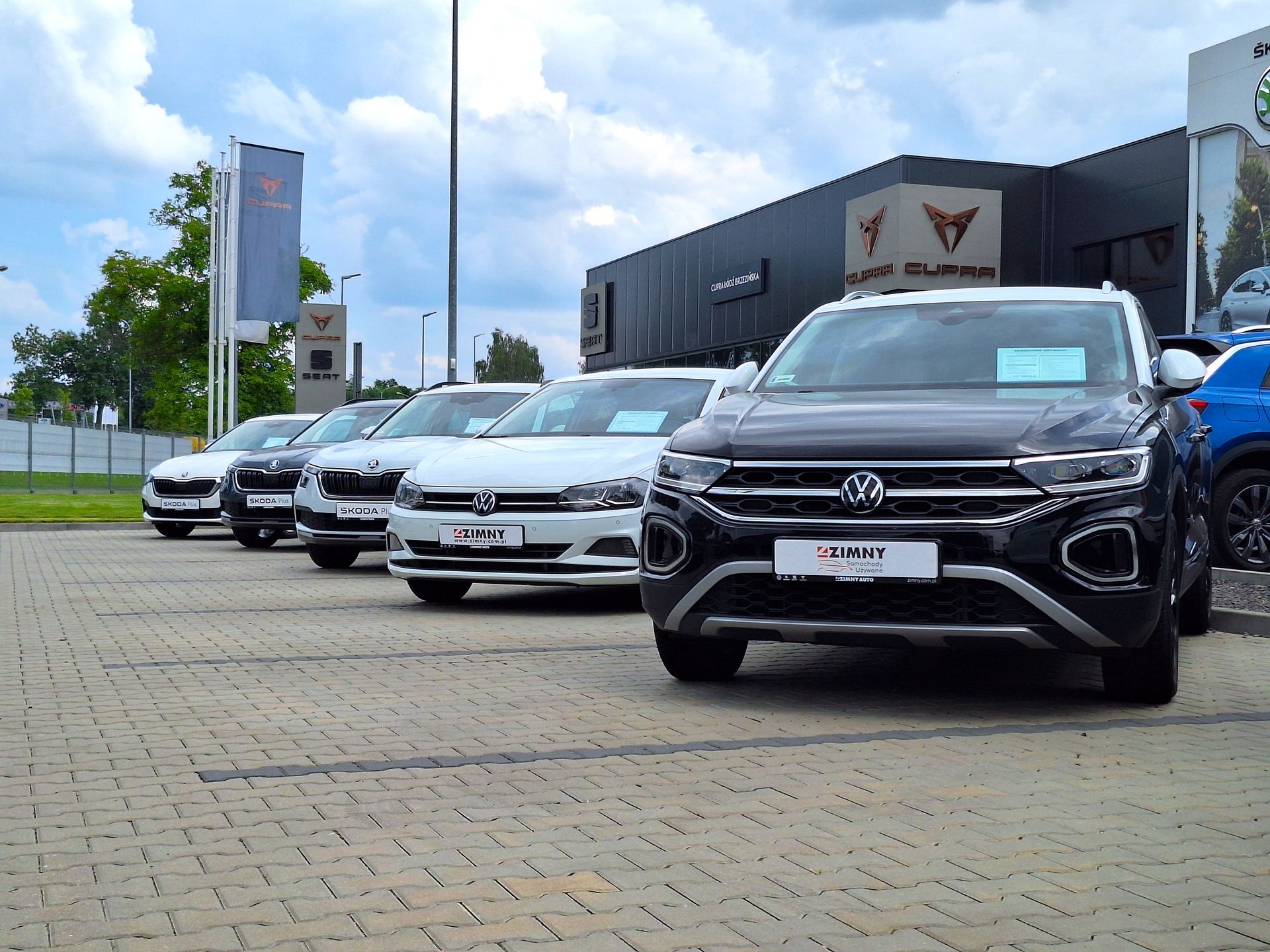 Samochody Używane ZIMNY - Autoryzowany Dealer Skoda, Seat & CUPRA - Łódź ul. Brzezińska 17 top banner