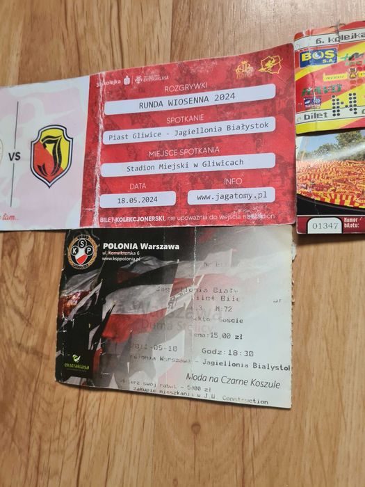 Bilety kolekcjonerskie Jagiellonia Białystok 2005