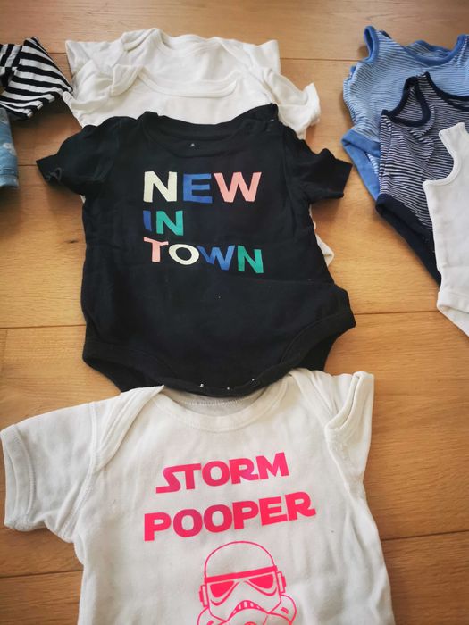 Ubranka dla chłopca, r. 68, H&M, Tesco, 5.10,15, lato