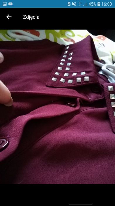Bordowa bluzka, elegancka bez rękawów