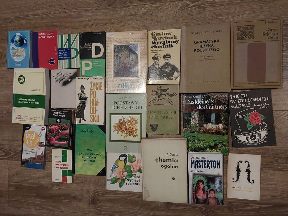 Książki różne tytuły