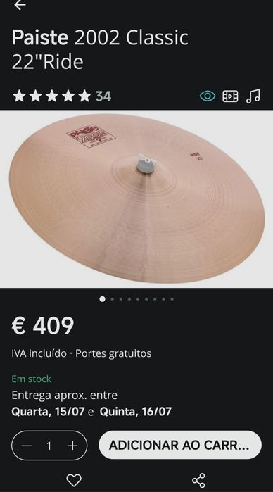Kit de pratos Paiste série 2002/Rude/Signature