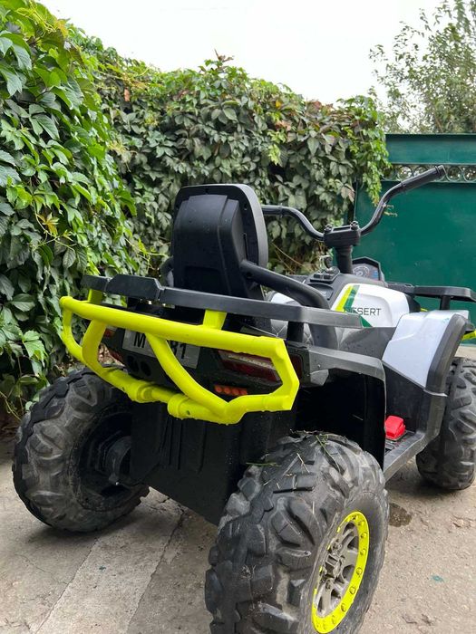 Дитячий Електроквадроцикл M 4081EBLR -1-5, біло-зелений