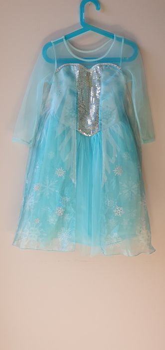 Sukienka Elsa Kraina Lodu, H&M, karnawał 110/116