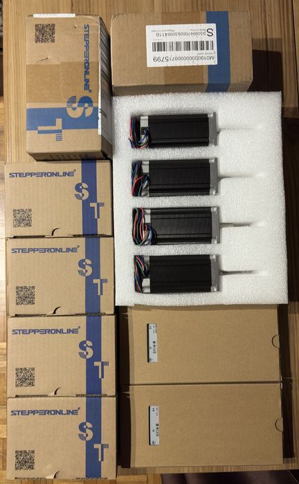 Zestaw 4 osiowy Nema 23 silniki krokowe StepperOnline