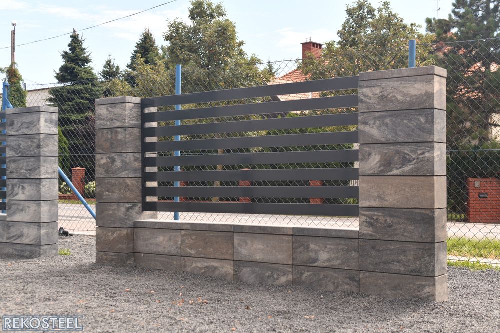 Pustak Ogrodzeniowy STYROBUD FINI. Bloczki Nowoczesne. Ogrodzenie