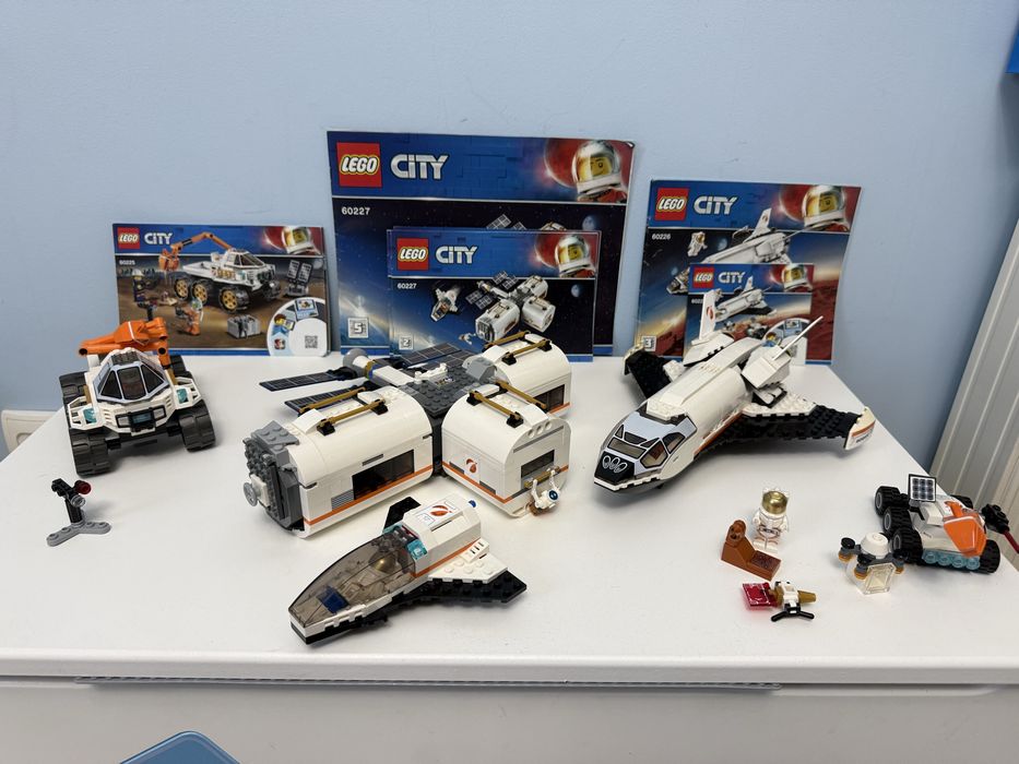 Big zestaw Lego City 60225, 60226, 60227 idealny