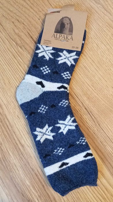 Skarpety z wełny alpaka 35-38.