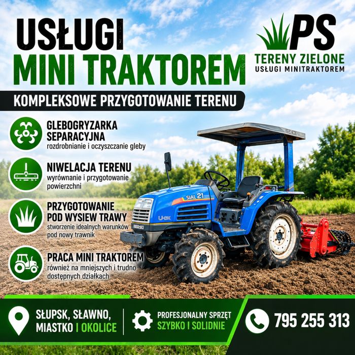 Zakładanie trawników, glebogryzarka separacyjna