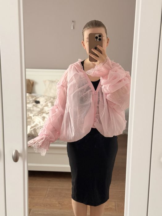 Шовкова куртка бомбер, нова