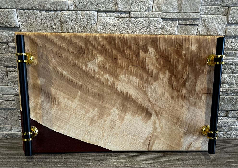 Tacka do serwowania z żywicą w stylu loft