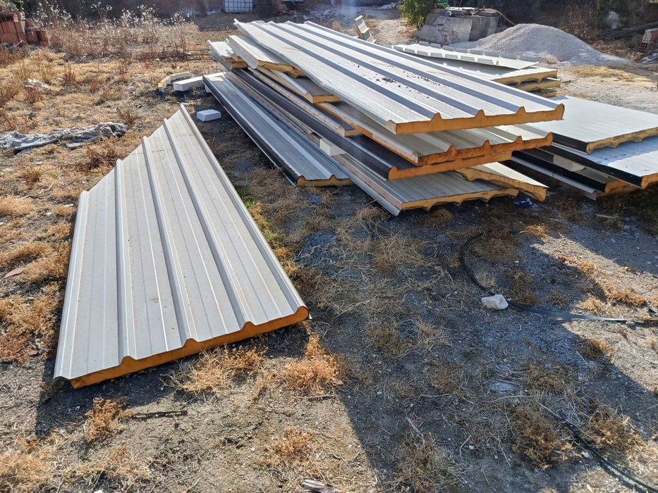 Telhas sanduíche 5 ondas 60MM espessura