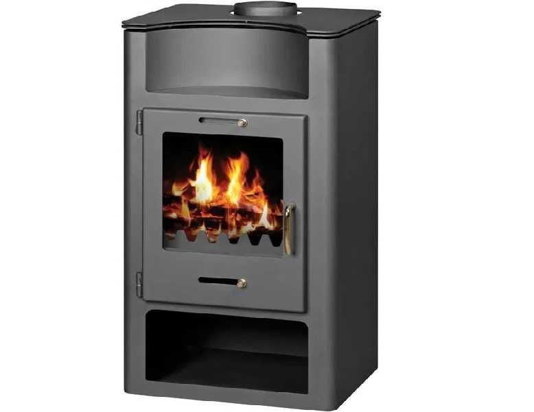 Piec piecyk kominek z płaszczem wodnym na drewno ELEGANCE B 9kW EKO