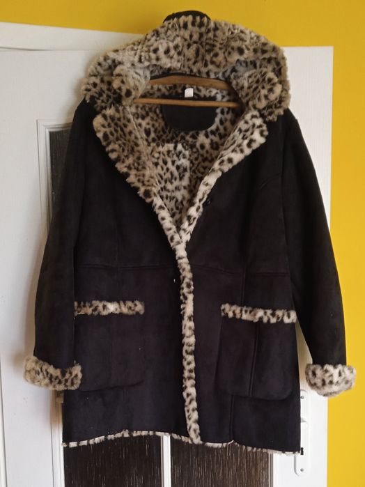 6XL Kurtka sztuczny kożuszek