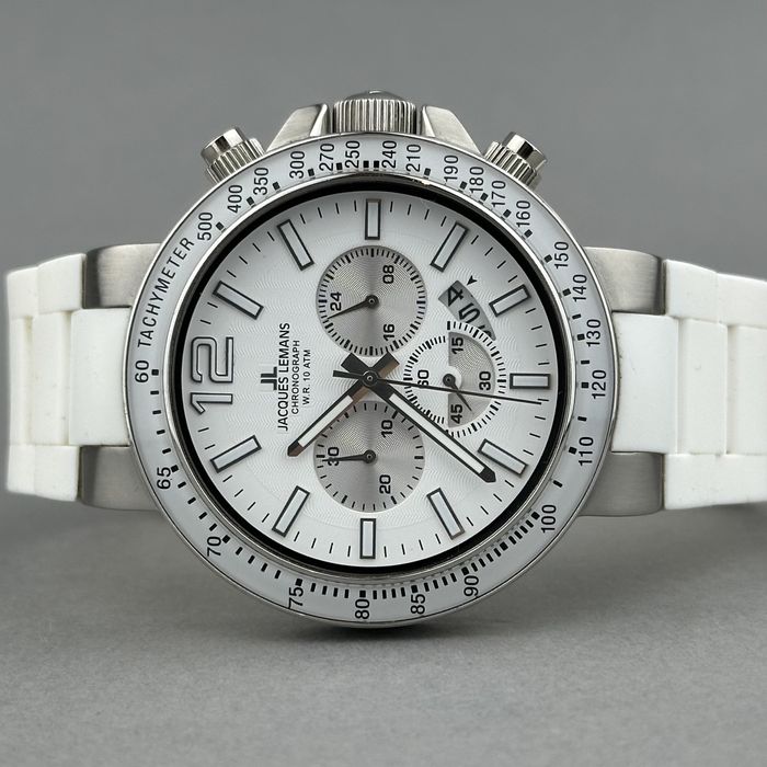Zegarek vintage Jacques Lemans – męski naręczny | chronograf