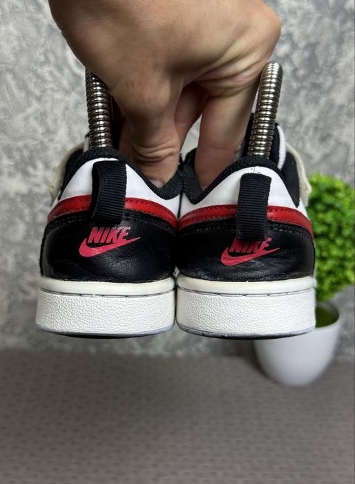 Nike Court Borough Low 2 кроссовки 32 размер детские кожаные белые