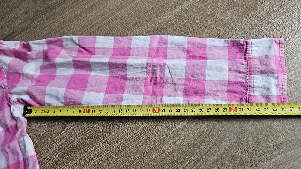 Koszula w kratę różowa Myszka Minie 128/134