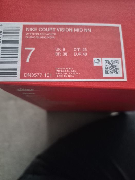 Buty Nike - Court Vision Mid Nn DN3577 rozm. 40