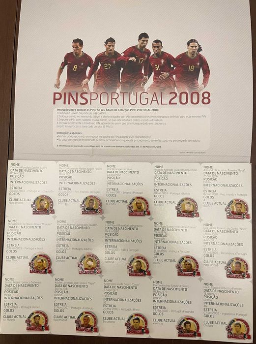 Pins Portugal 2008 - Coleção Completa