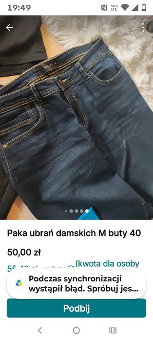 Paka ubrań damskich m/l buty I inne