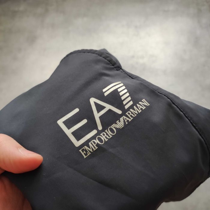 MĘSKIE Dresy Sportowe PREMIUM Szare Trening Emporio Armani EA7 Tech