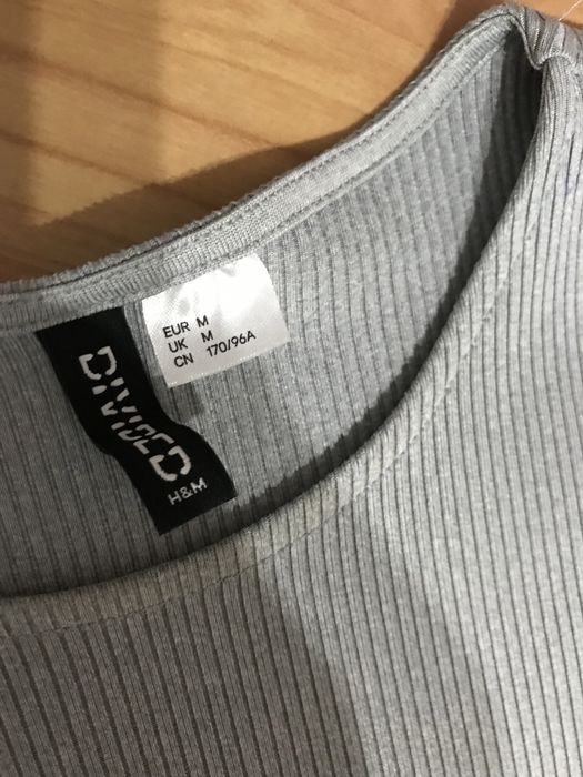 Sukienka mini szara/srebrna H&M M