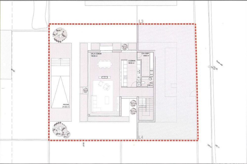 Terreno para construção em Joane de 391,00 m2