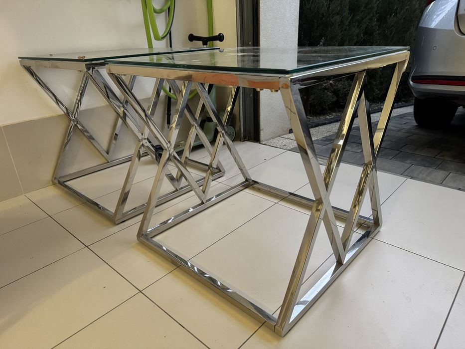 Stokiki ze stali nierdzewnej, szafki nocne