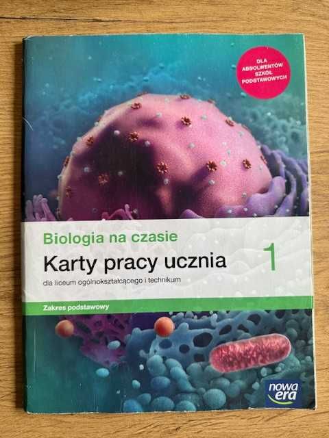 Biologia na czasie 1 + gratis Karty pracy zakres podstawowy Nowa Era