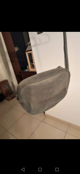 Torebka damska khaki zamszowa