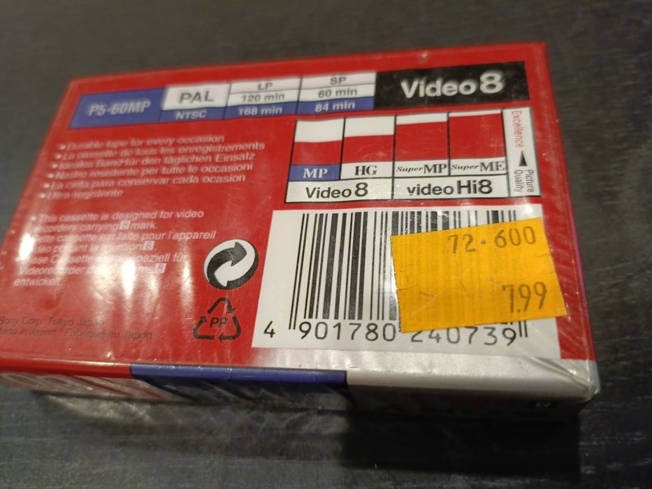 Kaseta VHS video 8. Okazja