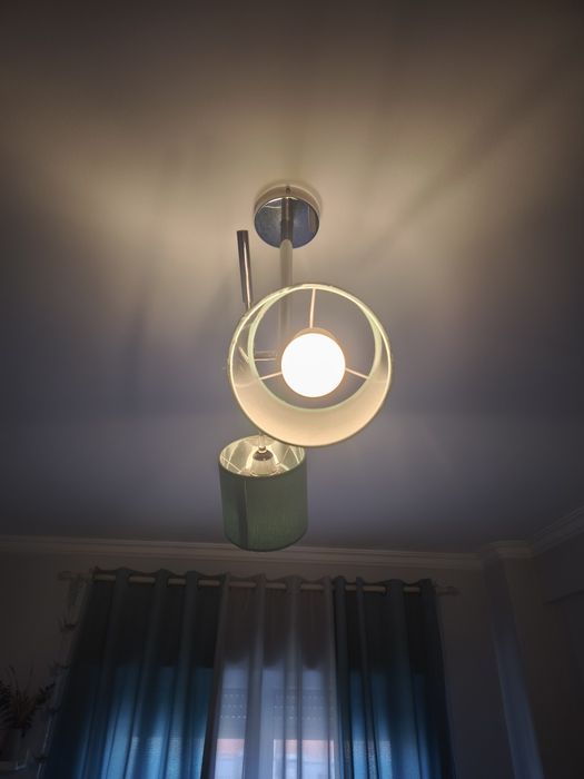 Candeiro de Tecto Elegante verde Água