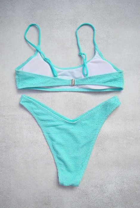 Teksturowe bikini strój kąpielowy wkładki L 40