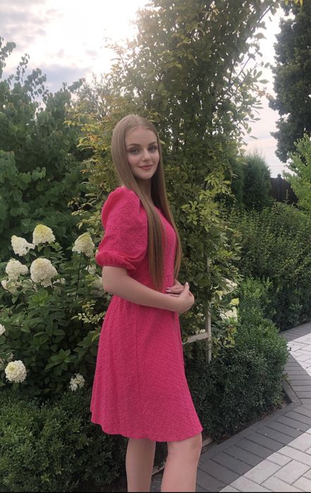 Сукня -рожева хс