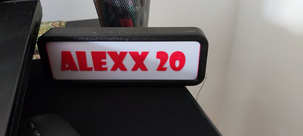 Caixa led com comando