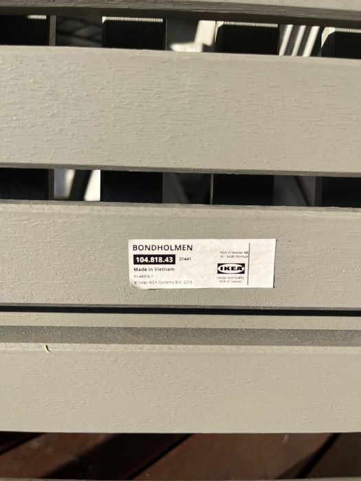 Krzesło ogrodowe Ikea Bondholmen z regulowanym oparciem