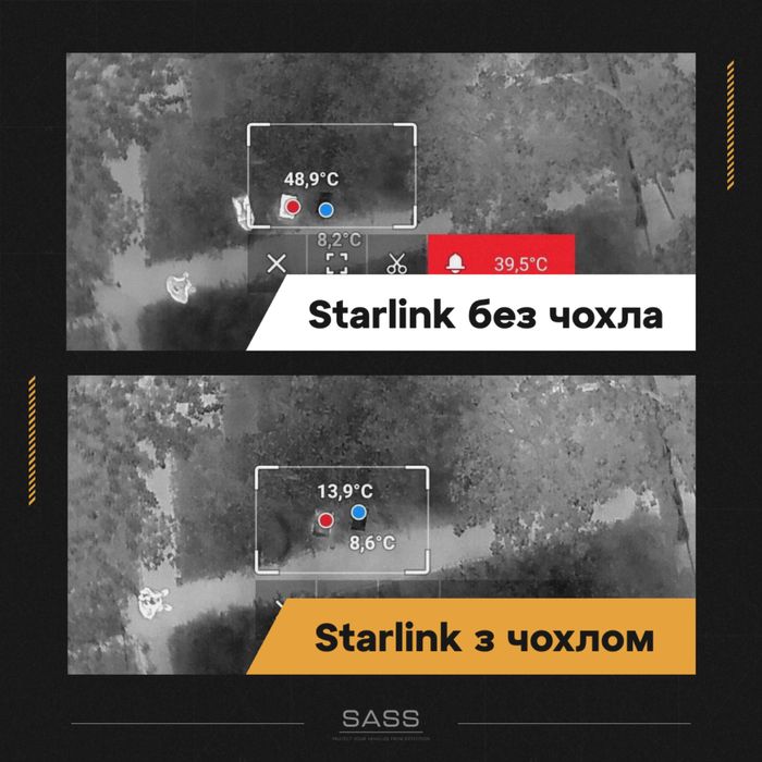 Чохол антидрон тепловізор на старлінк 3.0, чохол на Starlink 3 gen