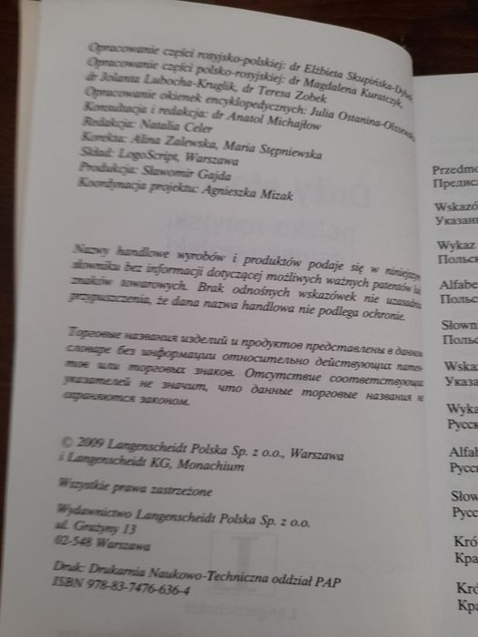 Słownik rosyjsko-polski i polsko-rosyjski Langenscheidt