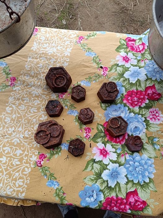 Balança antiga c/ pesos