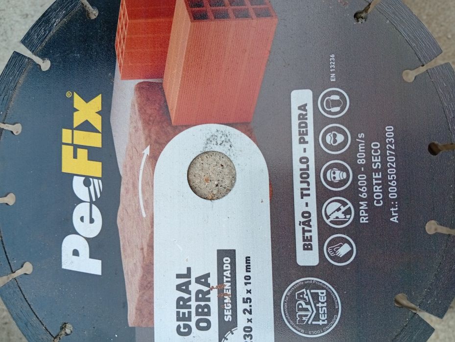 Disco de corte de pedra diamantado espaçado 230 mm